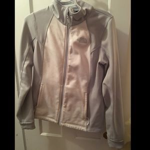 White and grey north face